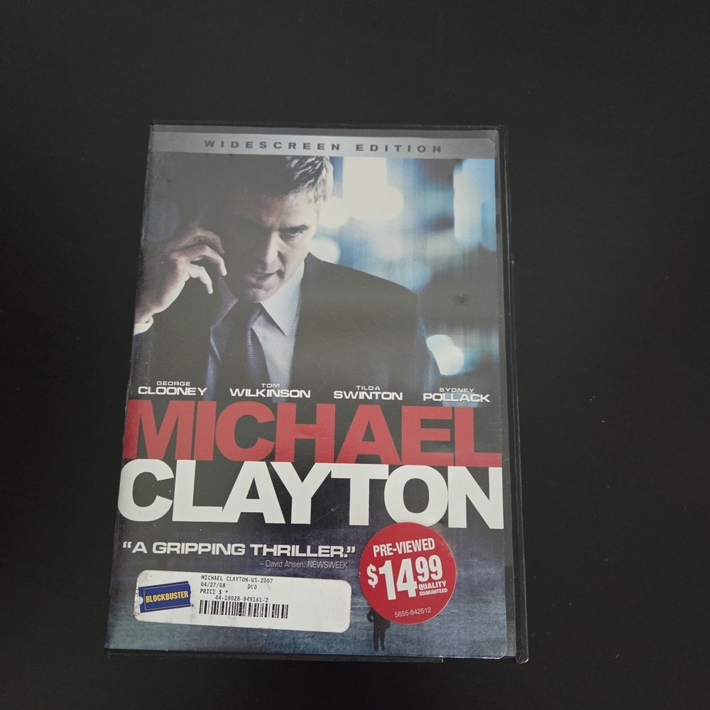 Michael Clayton (Widescreen Edition) DVD George Clooney Action Thriller Movie